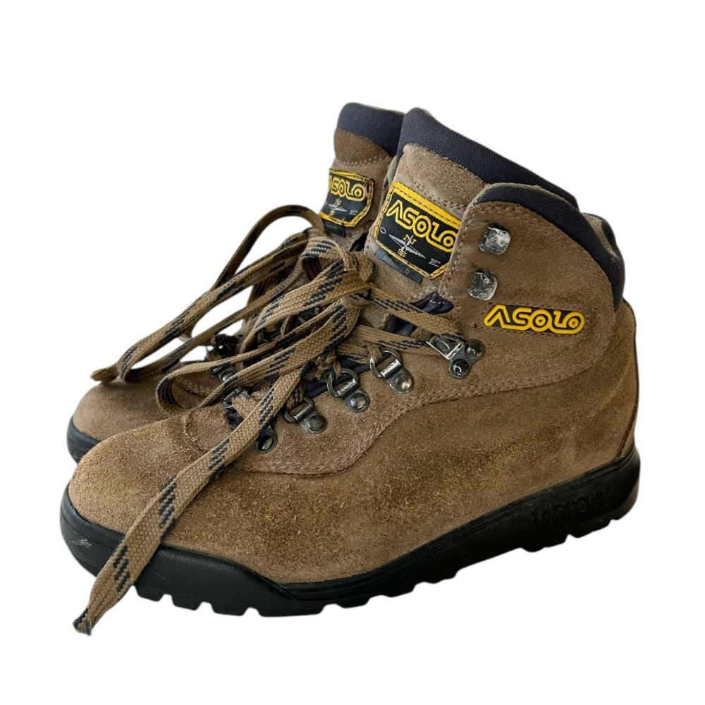 Vintage Asolo Rainer Suede Mountaineer Hiking Boots